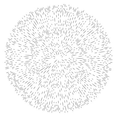 Radikal, yayılan çizgiler soyut patlama elementi. Konsantrik girdap volt, sarmal yayılan şeritler. Dairesel, döngüsel şeritler, çizgiler daire şeklinde. Çevir, döndür, döndür, döndür.