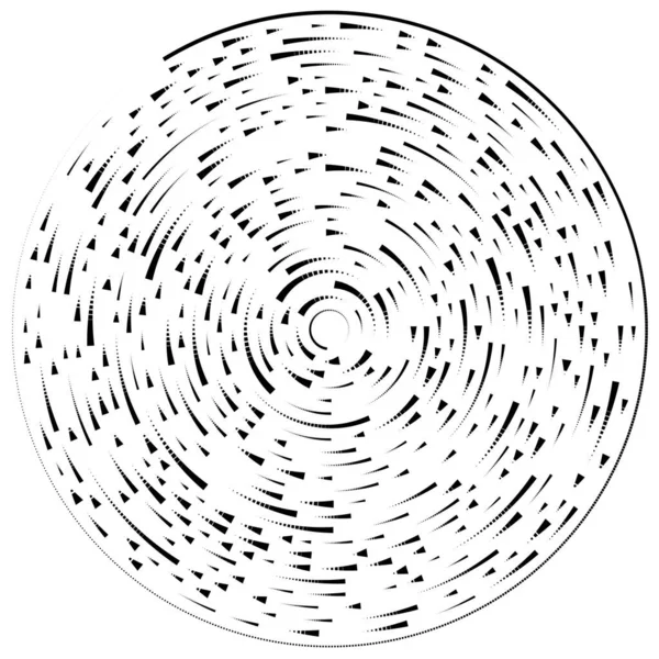 Radiale Strahlende Linien Abstraktes Berstelement Konzentrisch Wirbelnde Volute Helix Die — Stockvektor