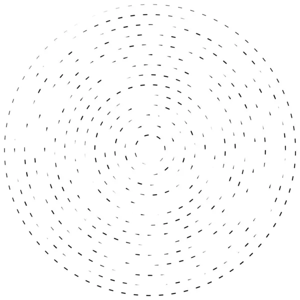 Radiali Linee Radianti Elemento Scoppio Astratto Voluta Vorticosa Concentrica Strisce — Vettoriale Stock