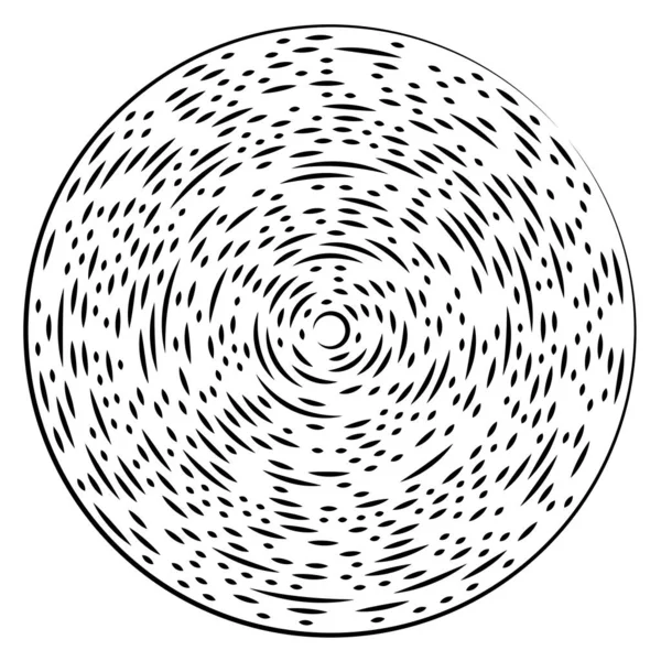 Radiale Stralende Lijnen Abstracte Barsten Element Concentrische Draaikolk Helix Verspreidende — Stockvector