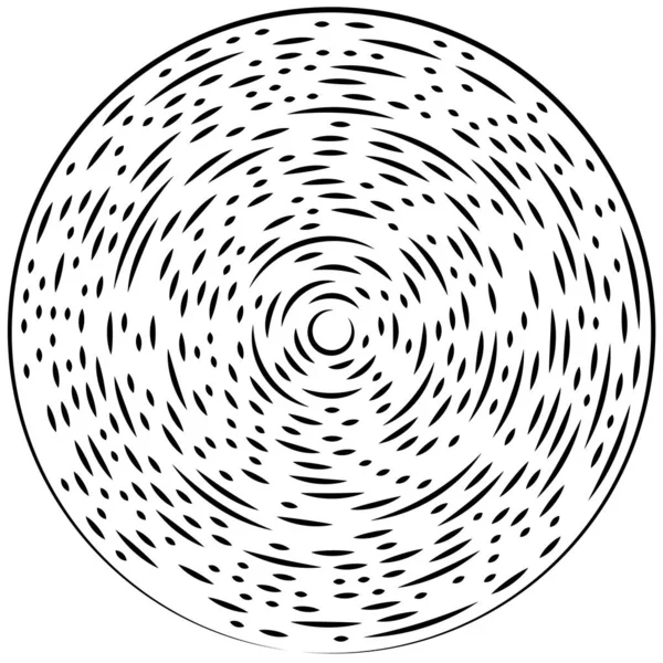 Radiale Stralende Lijnen Abstracte Barsten Element Concentrische Draaikolk Helix Verspreidende — Stockvector