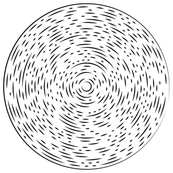 Radiale Strahlende Linien Abstraktes Berstelement Konzentrisch Wirbelnde Volute Helix Die — Stockvektor