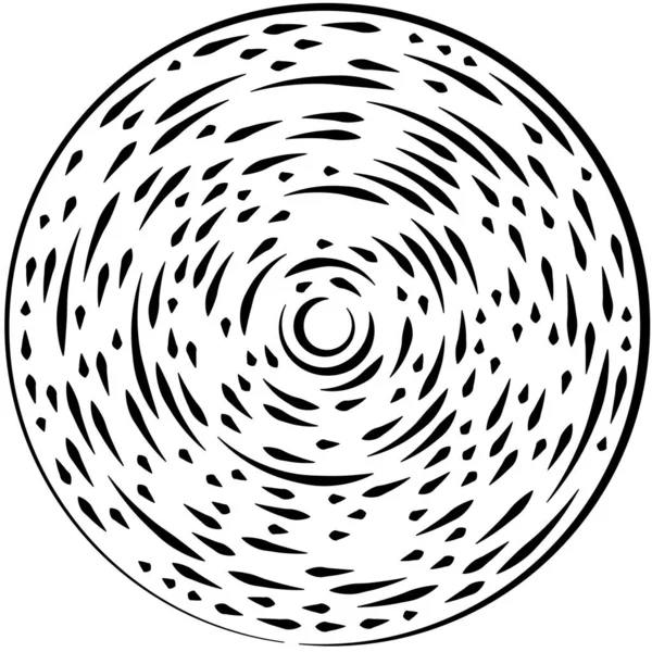 Radiale Stralende Lijnen Abstracte Barsten Element Concentrische Draaikolk Helix Verspreidende — Stockvector