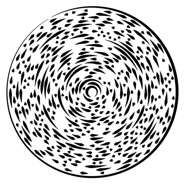 Radiella Strålande Linjer Abstrakt Sprängämne Koncentrisk Virvelvolut Spiralformade Spridningsränder Cirkulära — Stock vektor