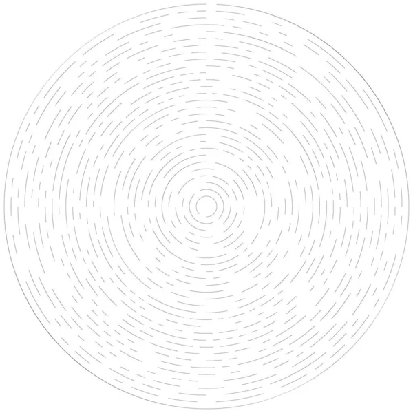 Lignes Radiales Rayonnantes Élément Éclatement Abstrait Volute Tourbillonnante Concentrique Rayures — Image vectorielle