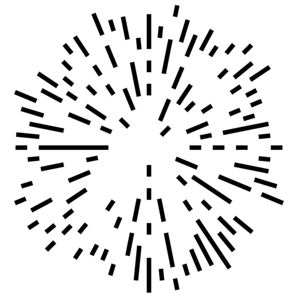 Radiális Sugárzó Vonalak Absztrakt Kitörési Elem Koncentrikus Örvényrög Spirálcsíkok Körkörös — Stock Vector