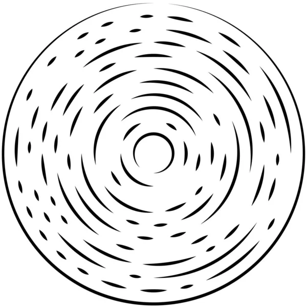 Radiale Stralende Lijnen Abstracte Barsten Element Concentrische Draaikolk Helix Verspreidende — Stockvector