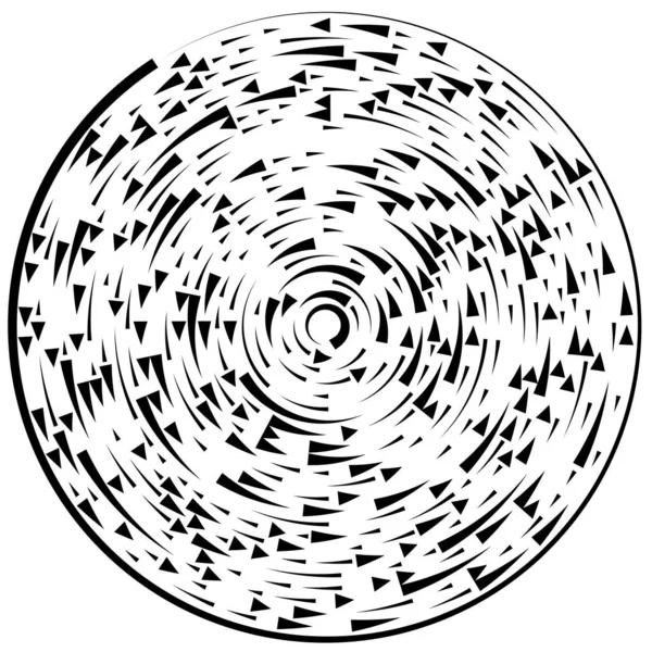 Radiális Sugárzó Vonalak Absztrakt Kitörési Elem Koncentrikus Örvényrög Spirálcsíkok Körkörös — Stock Vector