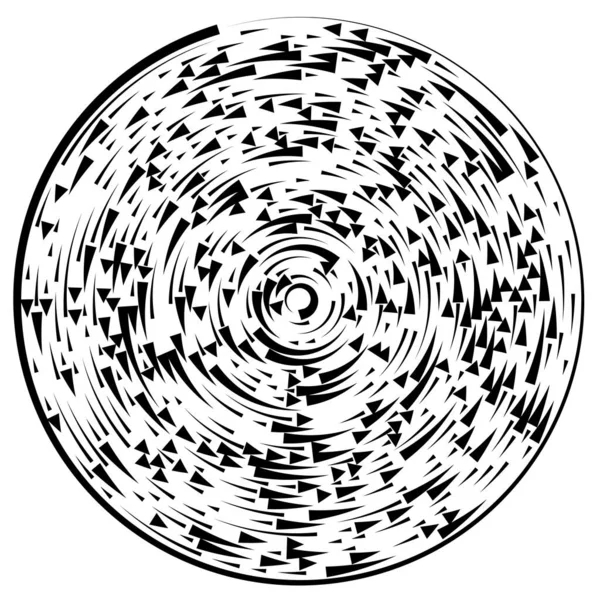 Radiale Strahlende Linien Abstraktes Berstelement Konzentrisch Wirbelnde Volute Helix Die — Stockvektor