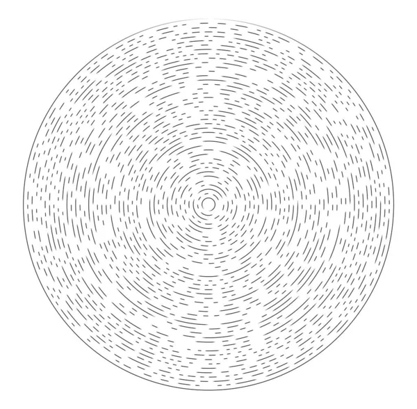 辐射线抽象爆裂元素 同心涡旋体 螺旋状扩张条纹 条纹圆形轮廓形 螺旋形和旋转 环路概念图解 — 图库矢量图片