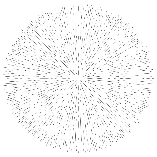 Radial Linhas Radiantes Elemento Explosão Abstrato Voluta Turbilhão Concêntrica Hélice —  Vetores de Stock