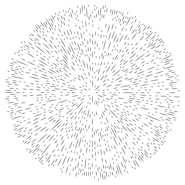 Radiale Stralende Lijnen Abstracte Barsten Element Concentrische Draaikolk Helix Verspreidende — Stockvector