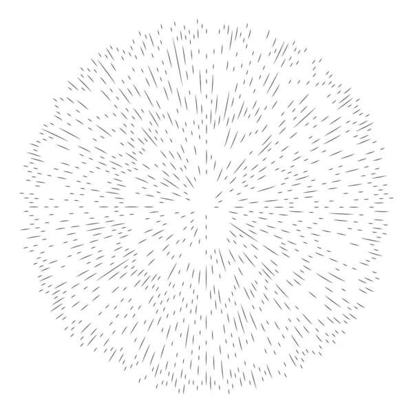 Radiale Stralende Lijnen Abstracte Barsten Element Concentrische Draaikolk Helix Verspreidende — Stockvector