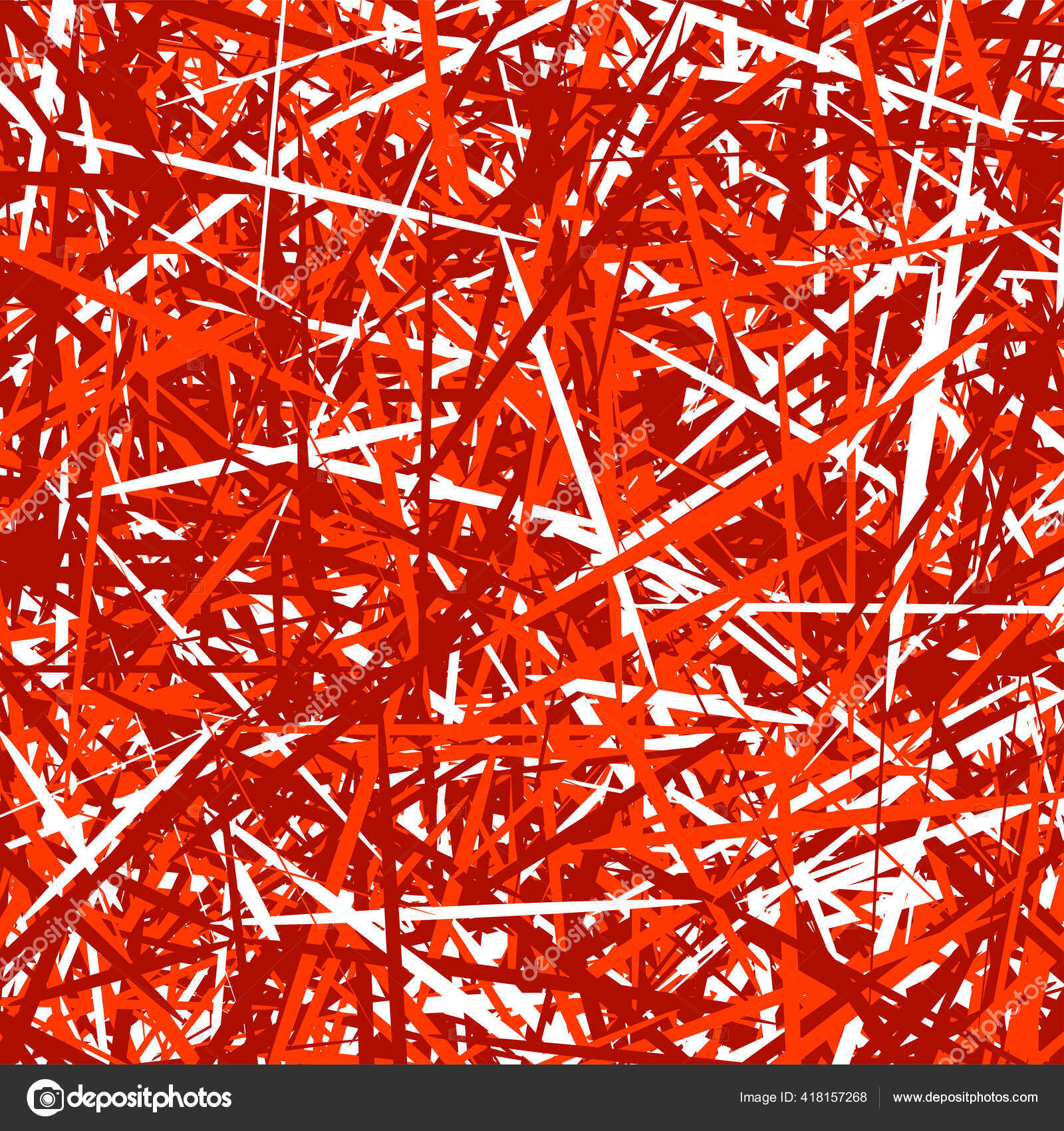 Chaotic Jumble Interlocking Intersecting Lines Random Lines Abstract ...