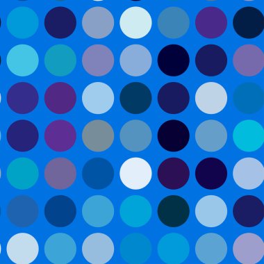 Çemberler, noktalar, noktalar, pürüzsüz bir şekilde tekrarlanabilir renkli desen, arka plan. Benek, benek, benek çizimi. Vektör