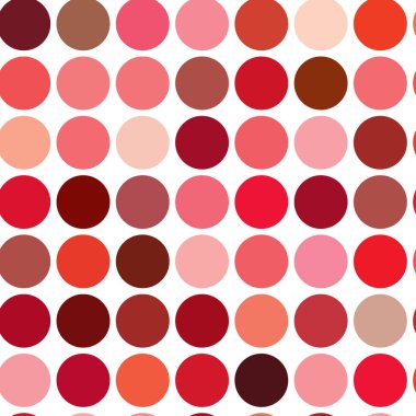 Çemberler, noktalar, noktalar, pürüzsüz bir şekilde tekrarlanabilir renkli desen, arka plan. Benek, benek, benek çizimi. Vektör