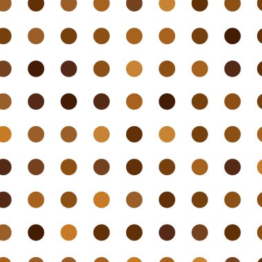 Çemberler, noktalar, noktalar, pürüzsüz bir şekilde tekrarlanabilir renkli desen, arka plan. Benek, benek, benek çizimi. Vektör