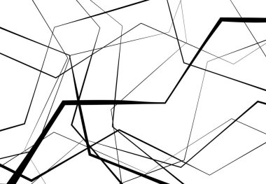 Kıvrımlı, kıvrımlı dalgalı, rastgele çizgiler sallayan soyut arka plan, doku, desen ve fon. Kavisli ve eğri çizgiler, çizgiler soyut vektör sanatı. Titrek şeritler, çizgiler doğrusal, doğrusal çizimler.