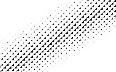 Yarım tonlu üçgen vektör çizimi. Üçgen geometrik arkaplan dokusu ve deseni