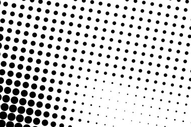 Çember yarım ton, ekran vektör çizimleri. Noktalı, noktalı, benekli vektör çizimi