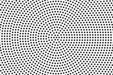 Çember yarım ton, ekran vektör çizimleri. Noktalı, noktalı, benekli vektör çizimi