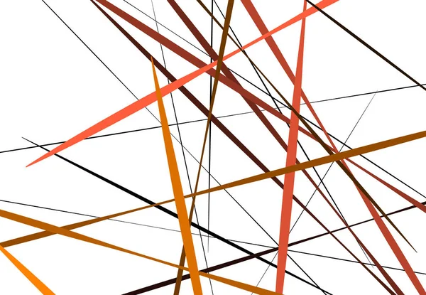 ランダムな斜線 ストライプ抽象ベクトルアート 要約カラフルで多色の背景 — ストックベクタ