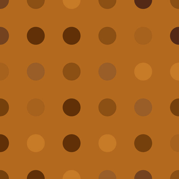 Circles, dots, polka-dots seamlessly repeatable colourful pattern, background. Speckle, stipple, stippling illustration. Vector