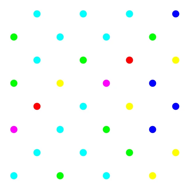 Cirkels Stippen Stippen Naadloos Herhaalbare Kleurrijke Patroon Achtergrond Speckle Stipple — Stockvector