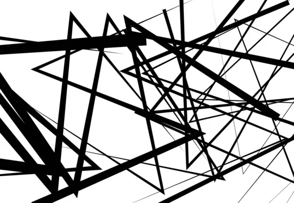 Lignes Anguleuses Art Vectoriel Abstrait Zig Zag Abstrait Lignes Croisées — Image vectorielle