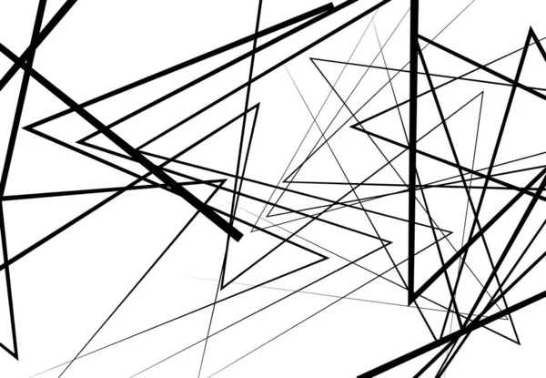 Kantige Kantige Linien Abstrakte Vektorkunst Abstrakter Zick Zack Kurs Kreuzförmige — Stockvektor