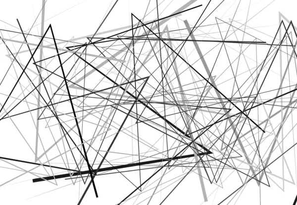 Arte Vectorial Abstracto Líneas Angulares Nerviosas Abstracto Zig Zag Entrecruzado — Archivo Imágenes Vectoriales