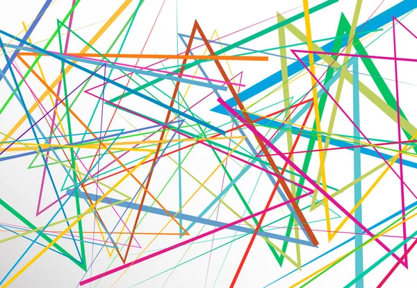 エッジ 角線抽象ベクトルアート 要約ジグザグ 十字線 波状の交差線 カラフルな多色の背景をストリップ パターンとテクスチャ — ストックベクタ