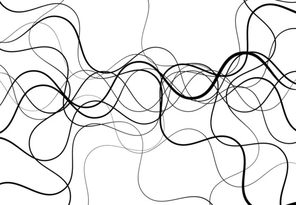 Squiggly Squiggle Ondulado Acenando Linhas Aleatórias Fundo Abstrato Textura Padrão —  Vetores de Stock