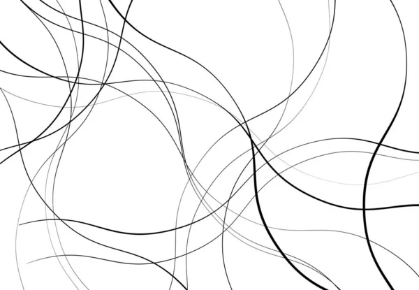 Squiggly Squiggle Golvend Golvende Willekeurige Lijnen Abstracte Achtergrond Textuur Patroon — Stockvector