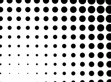 Çember yarım ton, ekran vektör çizimleri. Noktalı, noktalı, benekli vektör çizimi