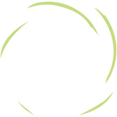 Dairesel sarmal, girdap, dönme tasarım elementi. Eş merkezli, radyal ve yayılan çizgiler dönüş, girdap ve eğri büğrü