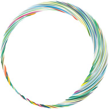 Dairesel sarmal, girdap, dönme tasarım elementi. Eş merkezli, radyal ve yayılan çizgiler dönüş, girdap ve eğri büğrü