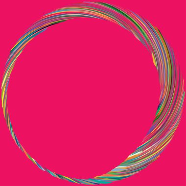 Dairesel sarmal, girdap, dönme tasarım elementi. Eş merkezli, radyal ve yayılan çizgiler dönüş, girdap ve eğri büğrü