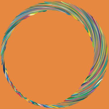 Dairesel sarmal, girdap, dönme tasarım elementi. Eş merkezli, radyal ve yayılan çizgiler dönüş, girdap ve eğri büğrü