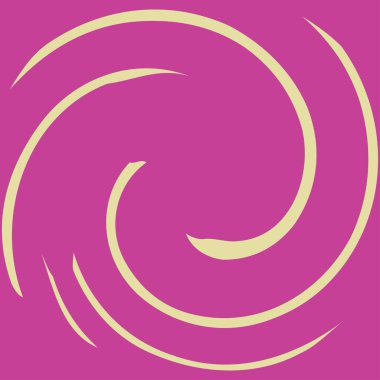 Dairesel sarmal, girdap, dönme tasarım elementi. Eş merkezli, radyal ve yayılan çizgiler dönüş, girdap ve eğri büğrü