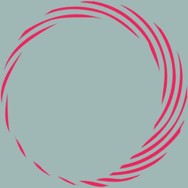 Dairesel sarmal, girdap, dönme tasarım elementi. Eş merkezli, radyal ve yayılan çizgiler dönüş, girdap ve eğri büğrü