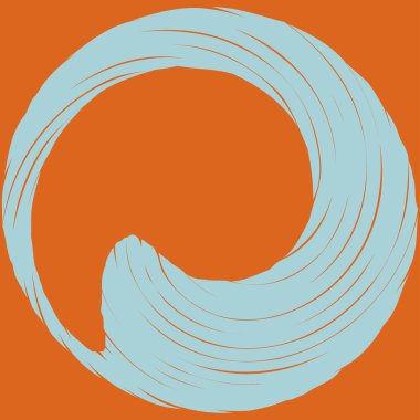 Dairesel sarmal, girdap, dönme tasarım elementi. Eş merkezli, radyal ve yayılan çizgiler dönüş, girdap ve eğri büğrü