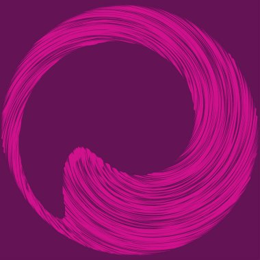 Dairesel sarmal, girdap, dönme tasarım elementi. Eş merkezli, radyal ve yayılan çizgiler dönüş, girdap ve eğri büğrü