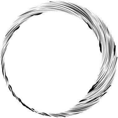 Dairesel sarmal, girdap, dönme tasarım elementi. Eş merkezli, radyal ve yayılan çizgiler dönüş, girdap ve eğri büğrü