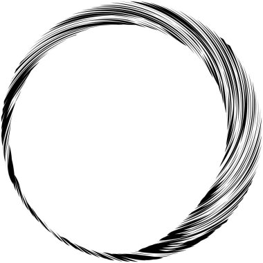 Dairesel sarmal, girdap, dönme tasarım elementi. Eş merkezli, radyal ve yayılan çizgiler dönüş, girdap ve eğri büğrü