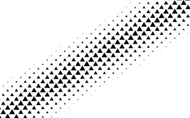 Yarım tonlu üçgen vektör çizimi. Üçgen geometrik arkaplan dokusu ve deseni