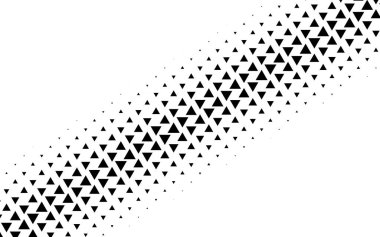Yarım tonlu üçgen vektör çizimi. Üçgen geometrik arkaplan dokusu ve deseni