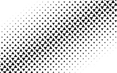 Yarım tonlu üçgen vektör çizimi. Üçgen geometrik arkaplan dokusu ve deseni