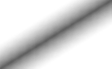 Çapraz, eğimli daireler, yarım ton vektör çizimi. Yarıton arkaplan, desen