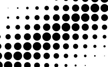 Çapraz, eğimli daireler, yarım ton vektör çizimi. Yarıton arkaplan, desen